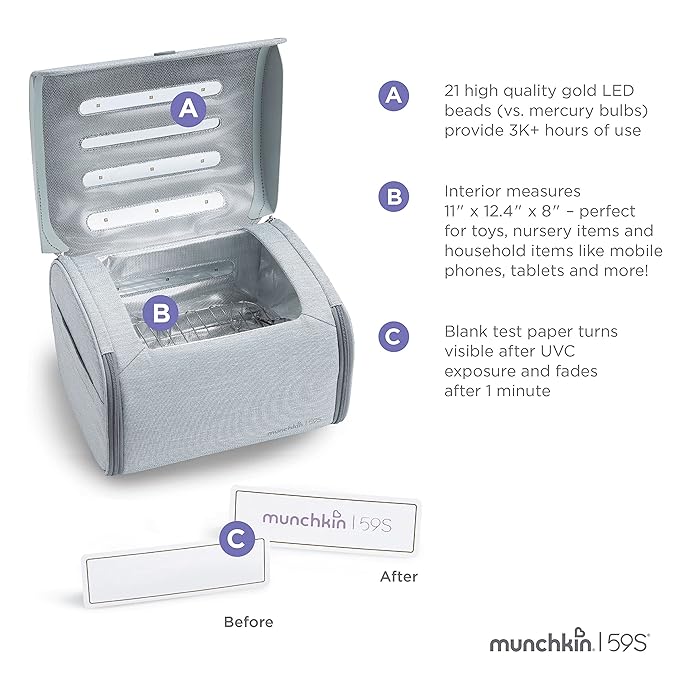Munchkin® 59S™ UV Cleaning Bag, Grey