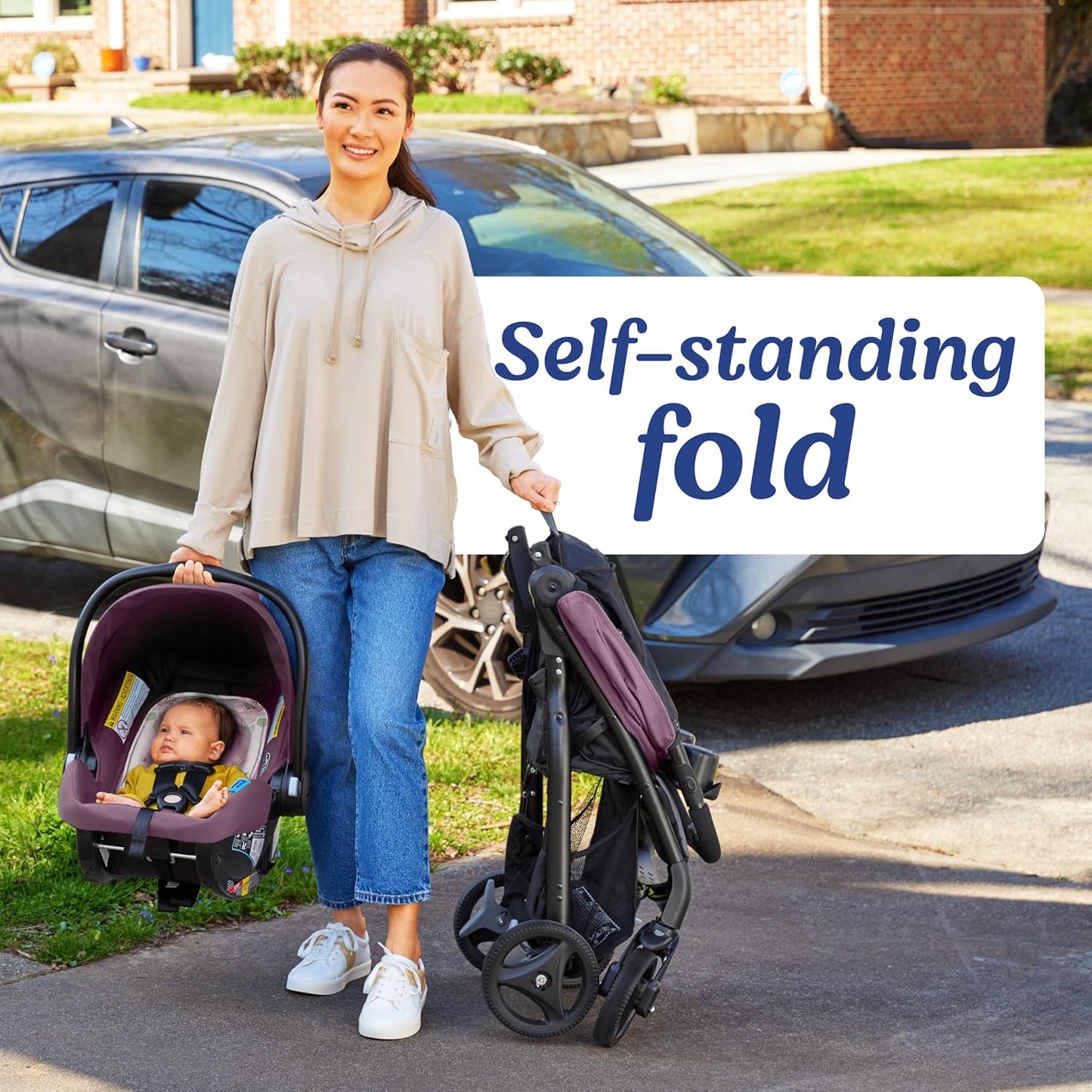 Graco Verb Travel System | Includes Verb Stroller and SnugRide 30 Infant Car Seat, Merrick | Stroller and Carseat Combo