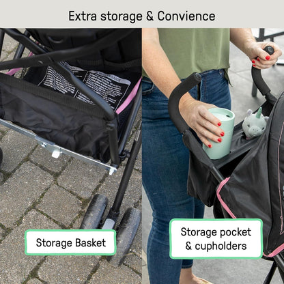Ingenuity 3D Mini Stroller Rain Cover, Baby Weather Shield for Rain, Wind & Snow, Fits 3D Mini Strollers, Vented Airflow, Clear Visibility, Easy Install & Storage – Clear