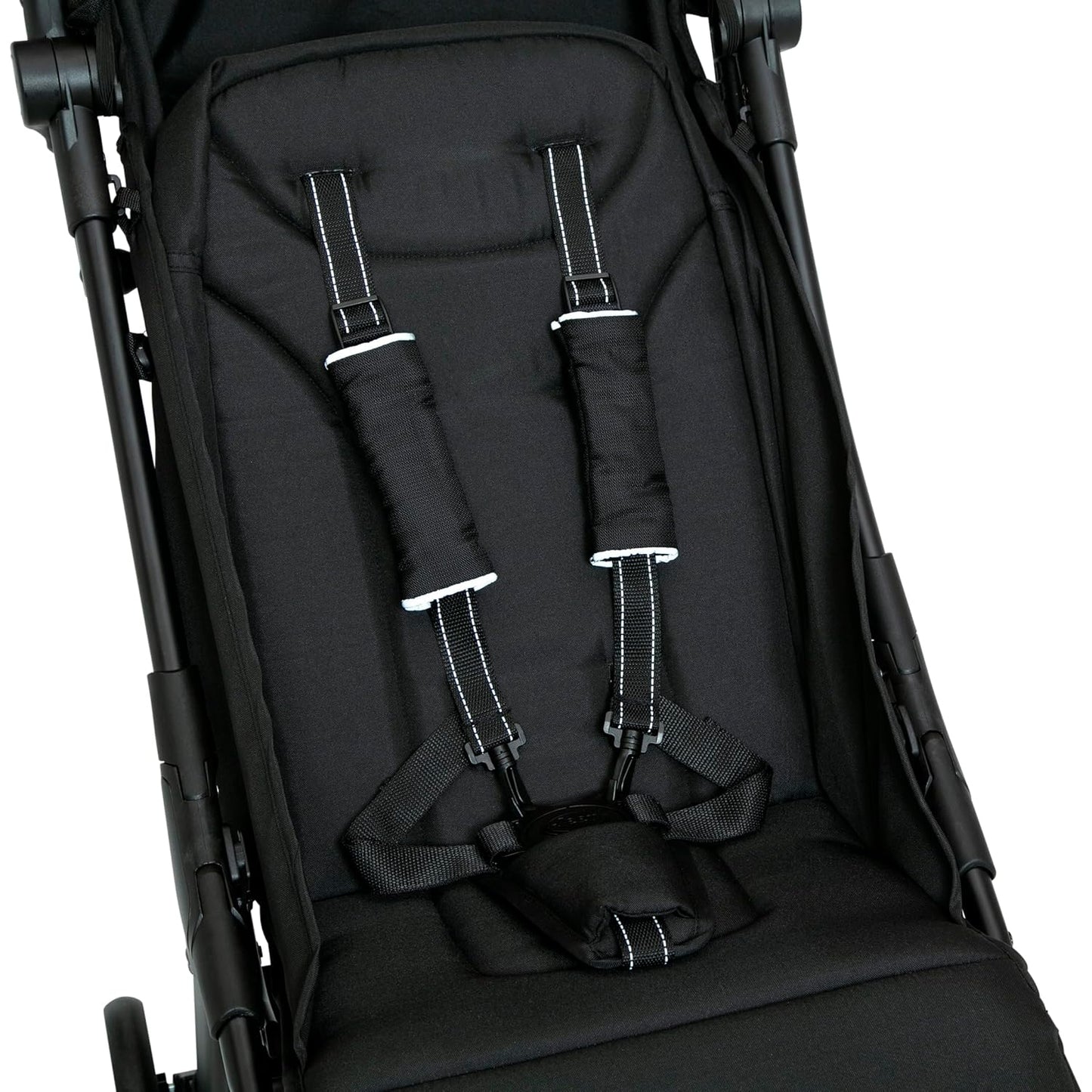 Jeep Altitude Compact Travel Stroller by Delta Children Greenguard Gold, Easy One Hand Fold, Lightweight, Extendable Canopy with Peek-a-Boo Window, Reclining Seat, 4 Wheel Suspension, Olive Green