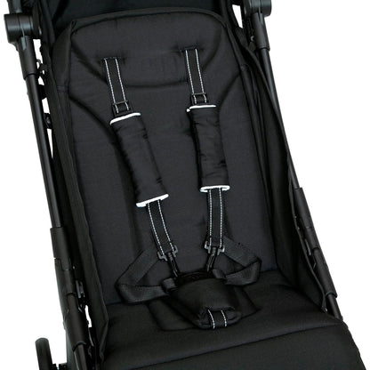 Jeep Altitude Compact Travel Stroller by Delta Children Greenguard Gold, Easy One Hand Fold, Lightweight, Extendable Canopy with Peek-a-Boo Window, Reclining Seat, 4 Wheel Suspension, Olive Green
