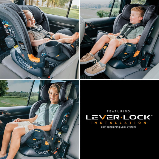 Chicco OneFit LX All-in-One Convertible Booster Car Seat, 5-100 lbs