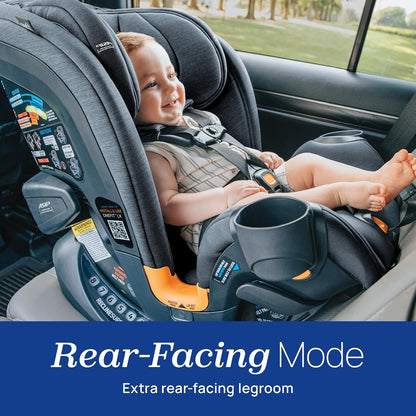 Chicco OneFit LX All-in-One Convertible Booster Car Seat, 5-100 lbs