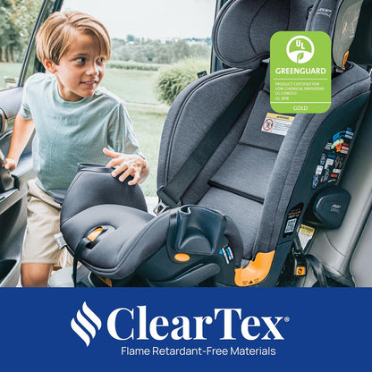 Chicco OneFit LX All-in-One Convertible Booster Car Seat, 5-100 lbs