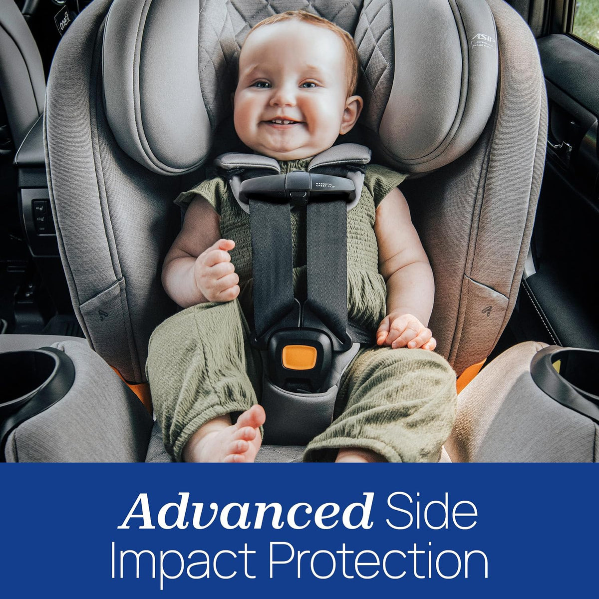 Chicco OneFit LX All-in-One Convertible Booster Car Seat, 5-100 lbs