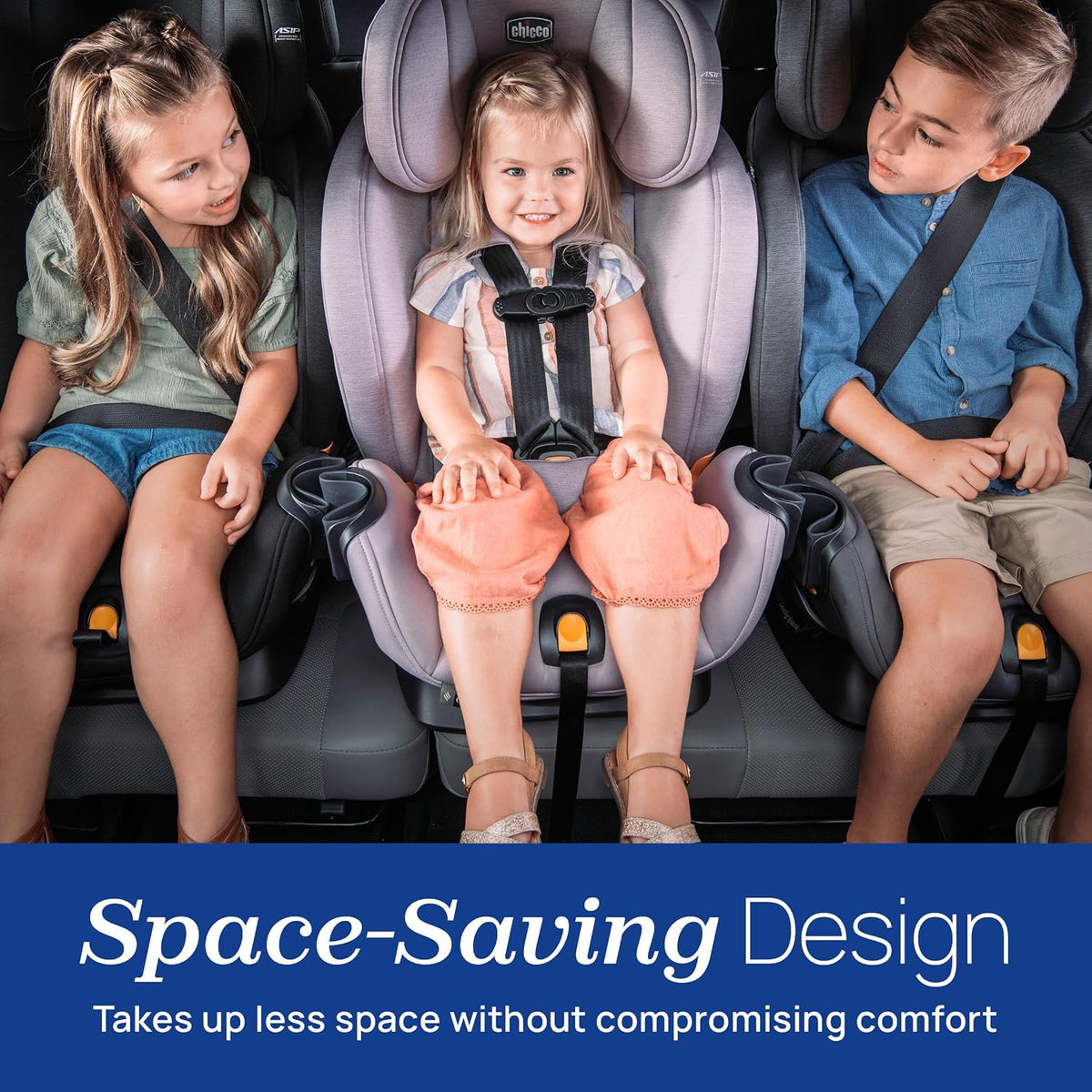 Chicco OneFit LX All-in-One Convertible Booster Car Seat, 5-100 lbs
