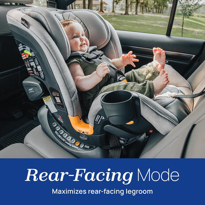 Chicco OneFit LX All-in-One Convertible Booster Car Seat, 5-100 lbs