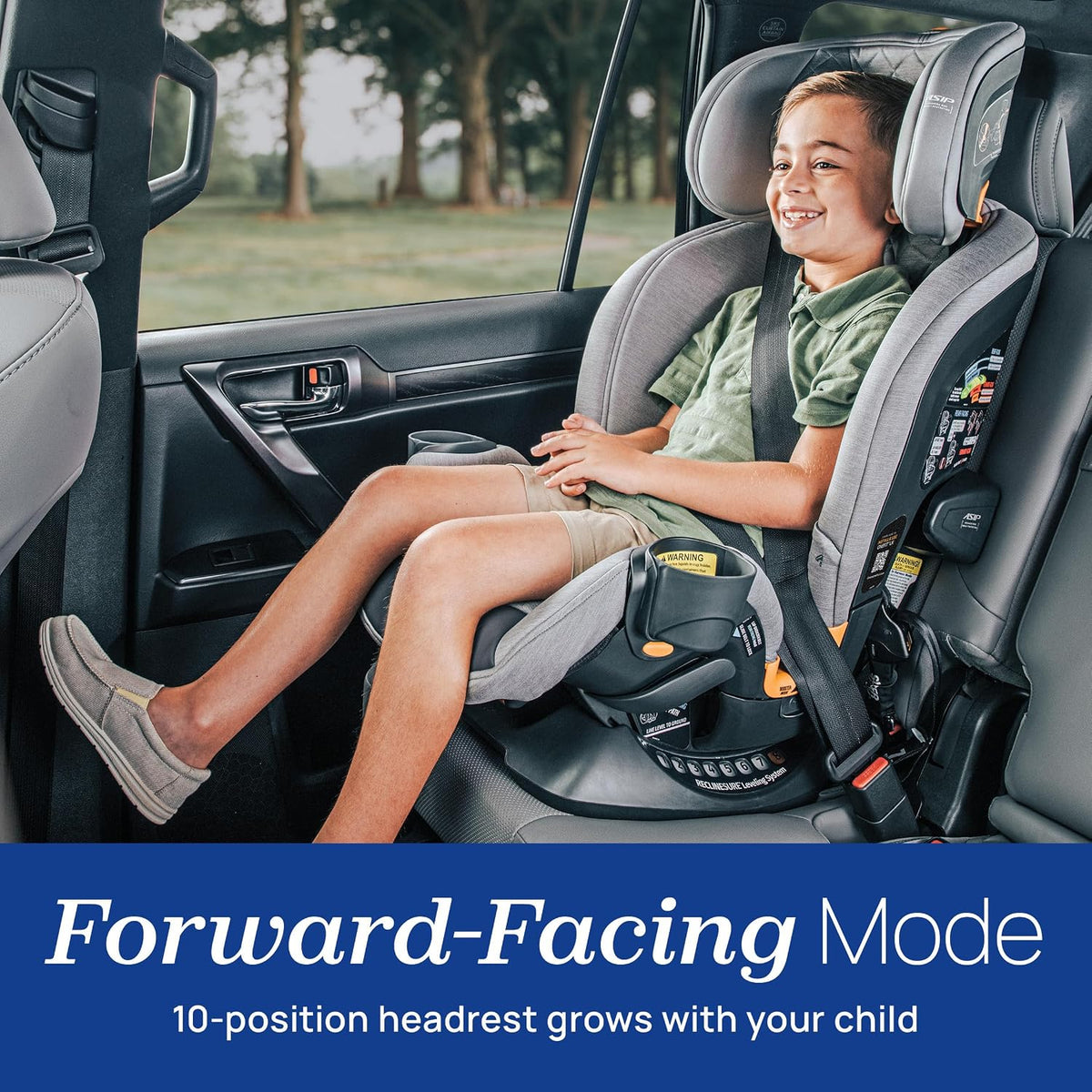 Chicco OneFit LX All-in-One Convertible Booster Car Seat, 5-100 lbs