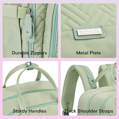 iniuniu Diaper Bag Backpack, 4 in 1 kit Large Unisex Baby Bags for Boys Girls, Waterproof Travel Back Pack with Pouch