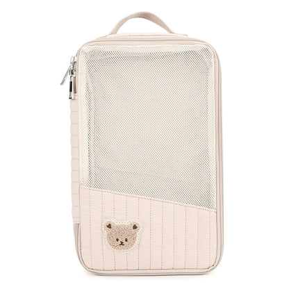 Diaper Bag Organizer, 1 Pack, Quilted Mesh, Brown Bear