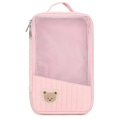 Diaper Bag Organizer, 1 Pack, Quilted Mesh, Brown Bear