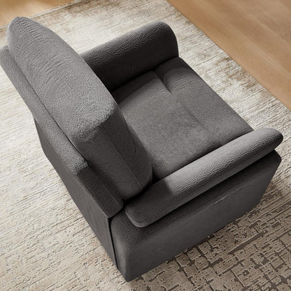 VANOMi Power Recliner Chair Swivel Glider, Electric Rocking Recliner Chairs with USB and Type-C Ports, Nursery Chair Recliner for Living Room, Bedroom, Apartment（Camel）