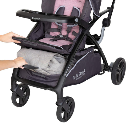 Baby Trend Sit N' Stand® Double 2.0 Stroller, Dash Black