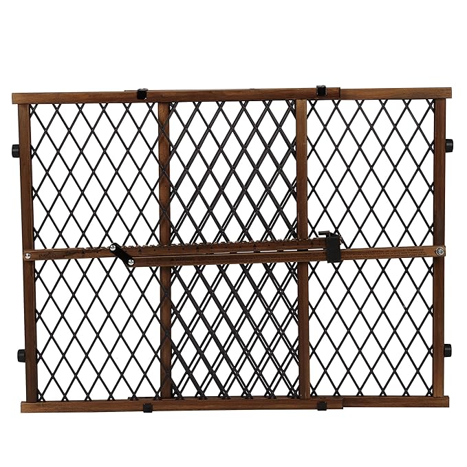 Position & Lock Adjustable Wood Baby Gate (Farmhouse Collection)