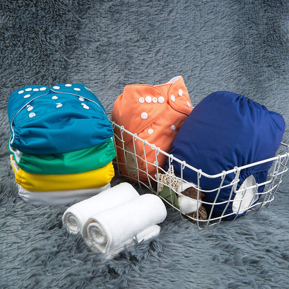 ALVABABY 12pcs Microfiber Inserts,Soft Cloth Diaper Liner,3-Layer Absorbent Inserts,Reusable for Baby Cloth Diapers 12T