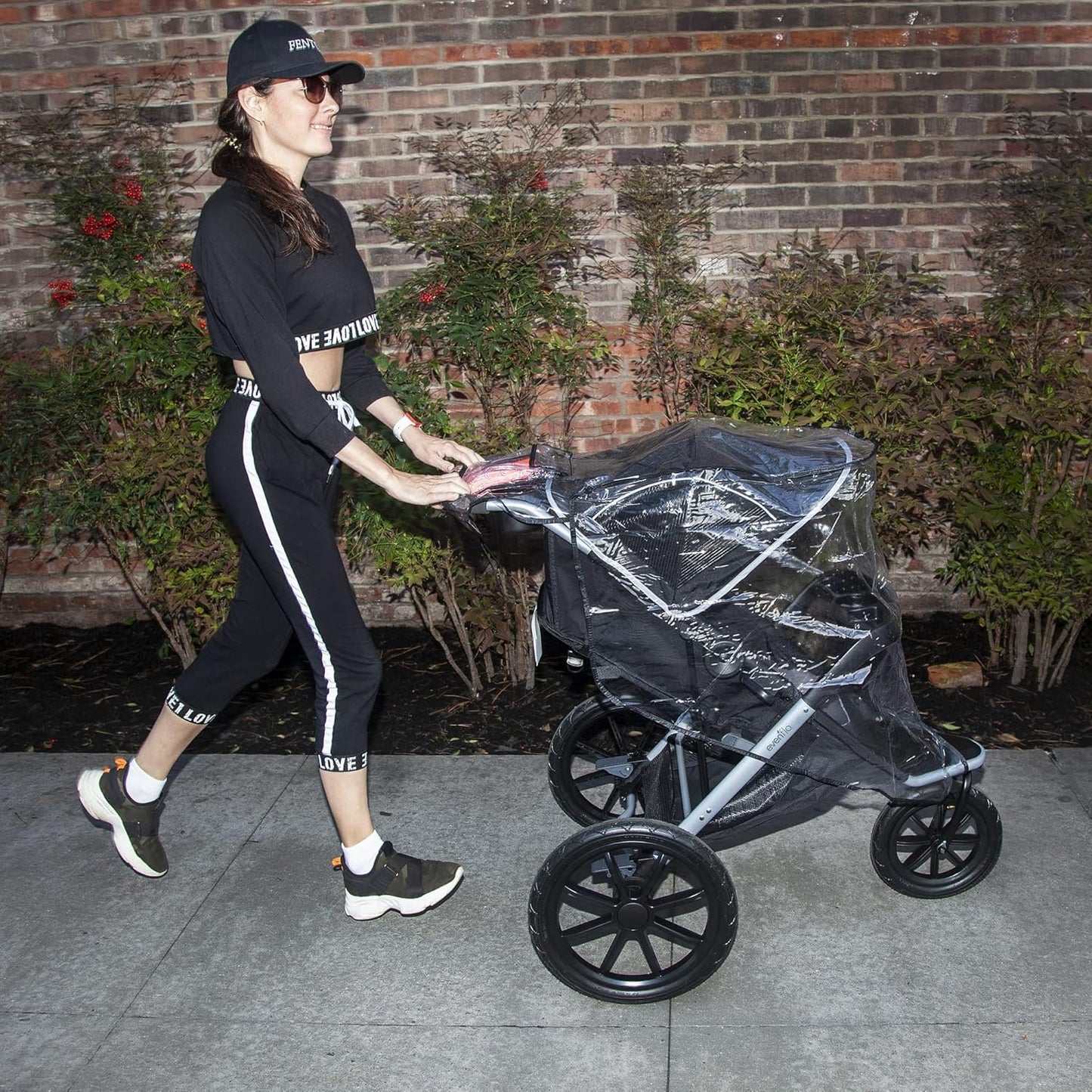 Jeep Jogging Stroller Weather Shield, Baby Rain Cover, Universal Size to fit most Jogging Strollers, Waterproof, Windproof, Ventilation,Protection, Pram,Vinyl, Clear, Plastic