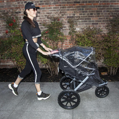 Jeep Jogging Stroller Weather Shield, Baby Rain Cover, Universal Size to fit most Jogging Strollers, Waterproof, Windproof, Ventilation,Protection, Pram,Vinyl, Clear, Plastic