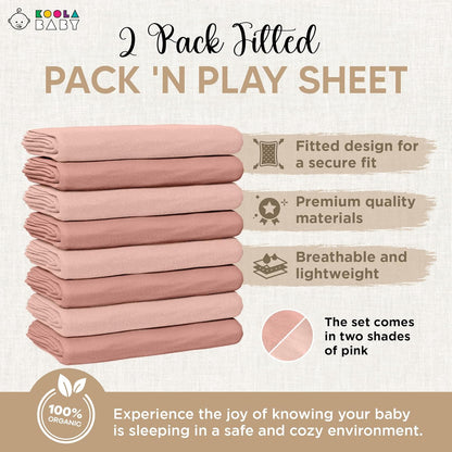 Bassinet Sheet for Bassinet Mattress - 100% Organic Jersey Knit Cotton - Snuggly Soft & Cozy Sheets Fitted for Oval Rectangle & KoolaBaby Bedside Sleeper - White & Grey 2 Pack