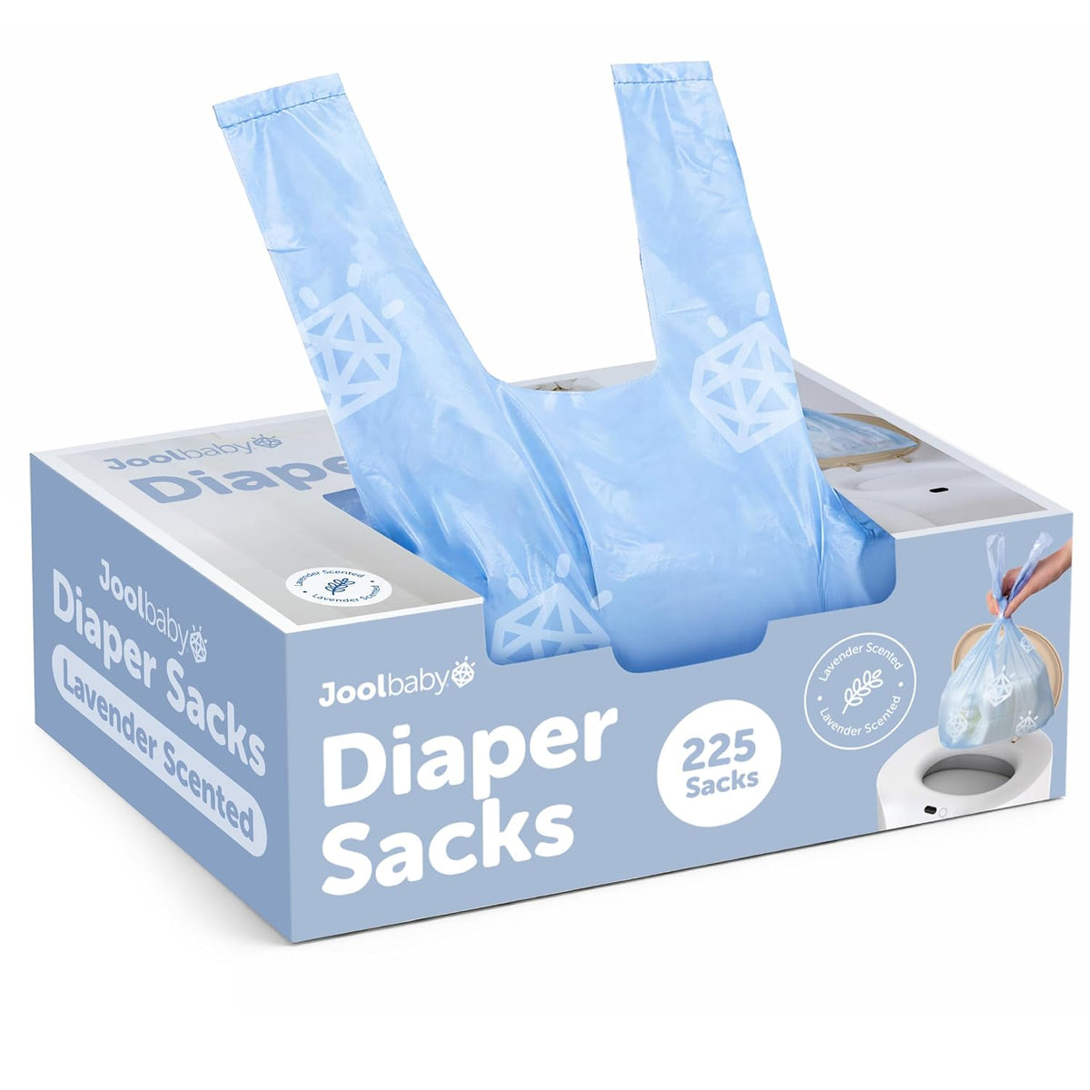 Diaper Disposable Bags - Lavender-Scented, Easy to Tie – Great for At Home & On the Go