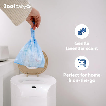 Diaper Disposable Bags - Lavender-Scented, Easy to Tie – Great for At Home & On the Go