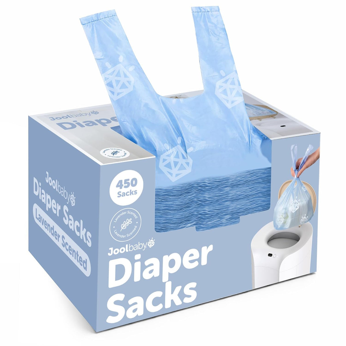 Diaper Disposable Bags - Lavender-Scented, Easy to Tie – Great for At Home & On the Go