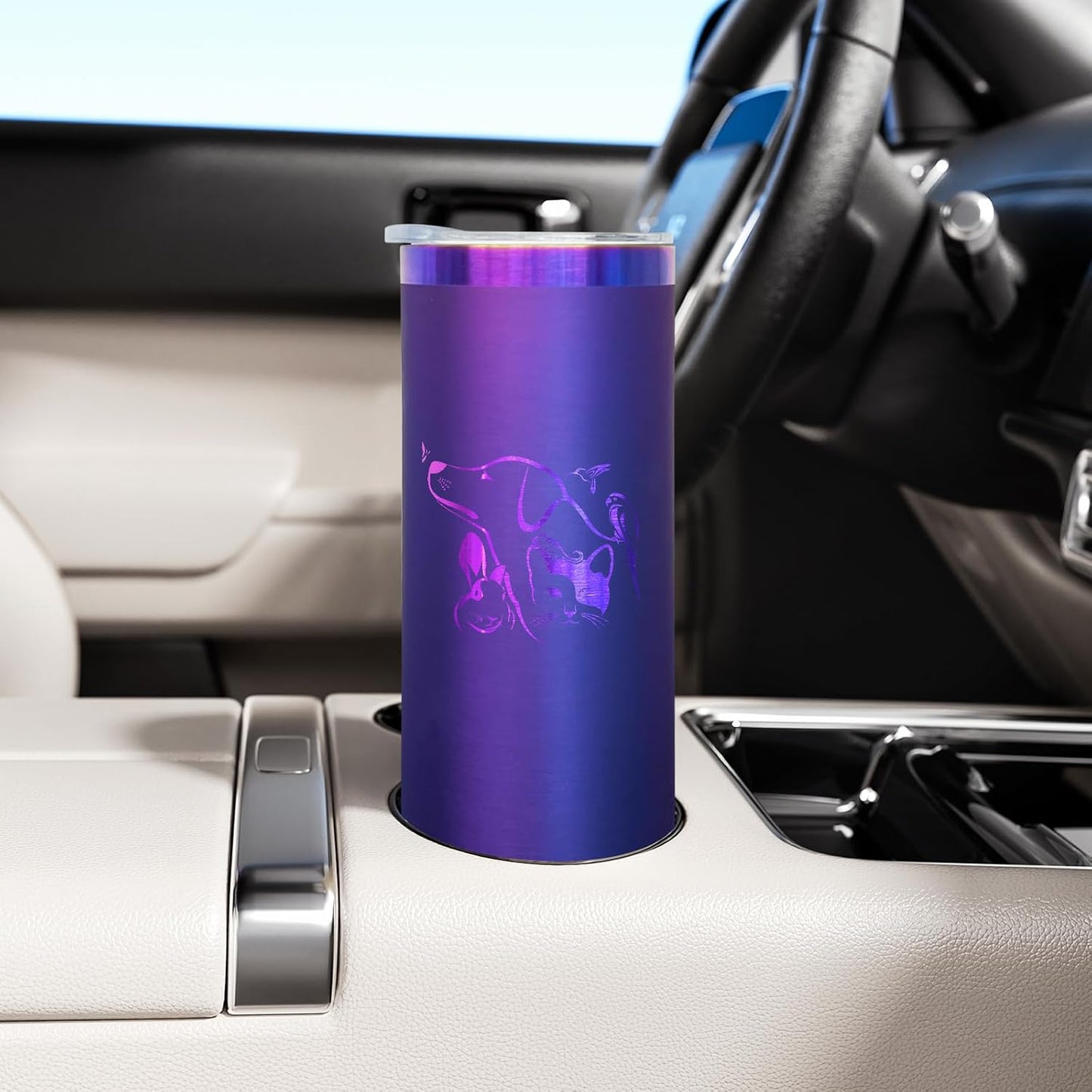 20 oz Skinny Tumblers Bulk with Lids and Straws Black,1 pack | Stainless Steel Insulated Tumbler, Double Wall Vaccum Travel Coffee Mug, Keep Drinks Cold&Hot, Powder Coated, Laser Engrave