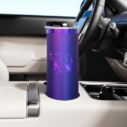 20 oz Skinny Tumblers Bulk with Lids and Straws Black,1 pack | Stainless Steel Insulated Tumbler, Double Wall Vaccum Travel Coffee Mug, Keep Drinks Cold&Hot, Powder Coated, Laser Engrave