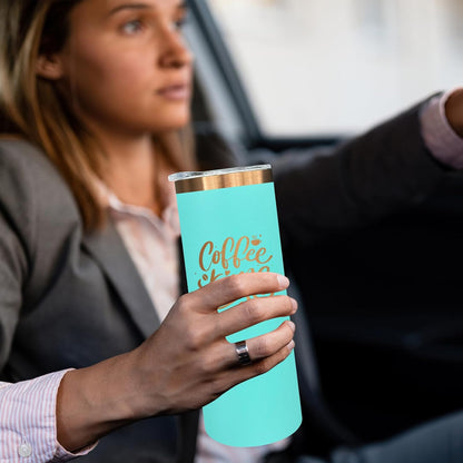 20 oz Skinny Tumblers Bulk with Lids and Straws Black,1 pack | Stainless Steel Insulated Tumbler, Double Wall Vaccum Travel Coffee Mug, Keep Drinks Cold&Hot, Powder Coated, Laser Engrave