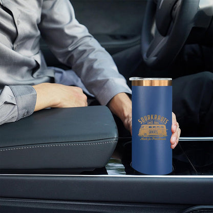 20 oz Skinny Tumblers Bulk with Lids and Straws Black,1 pack | Stainless Steel Insulated Tumbler, Double Wall Vaccum Travel Coffee Mug, Keep Drinks Cold&Hot, Powder Coated, Laser Engrave