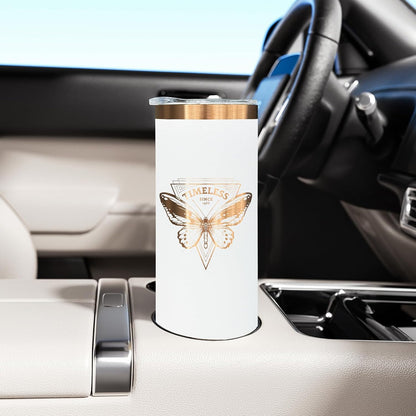 20 oz Skinny Tumblers Bulk with Lids and Straws Black,1 pack | Stainless Steel Insulated Tumbler, Double Wall Vaccum Travel Coffee Mug, Keep Drinks Cold&Hot, Powder Coated, Laser Engrave