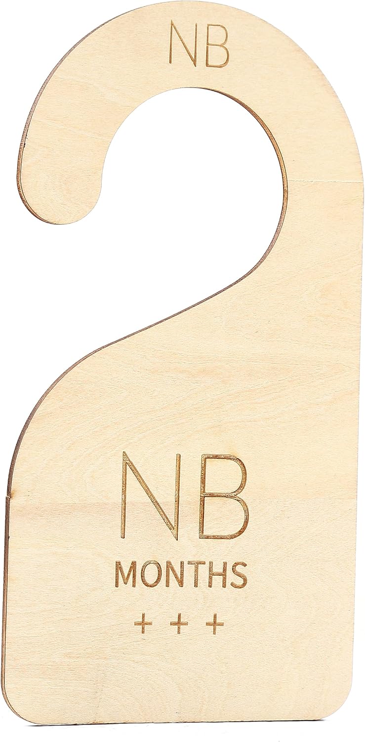 Wooden Baby Closet Dividers,Clothes Divider for Nursery,Newborn to 24 Month
