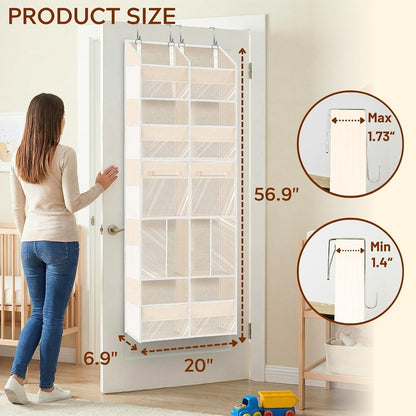 Extra Large Door Storage of 8 Compartments & 2 Drawers