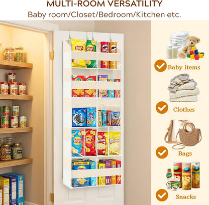 Extra Large Door Storage of 8 Compartments & 2 Drawers