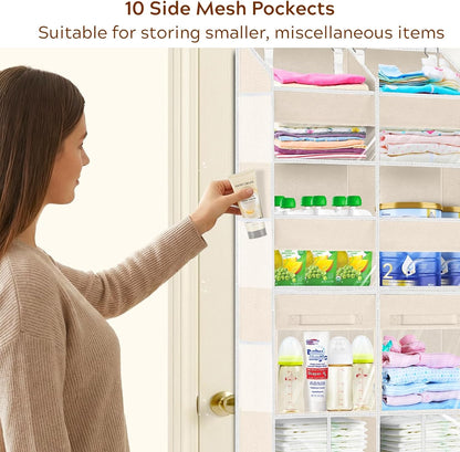 Extra Large Door Storage of 8 Compartments & 2 Drawers