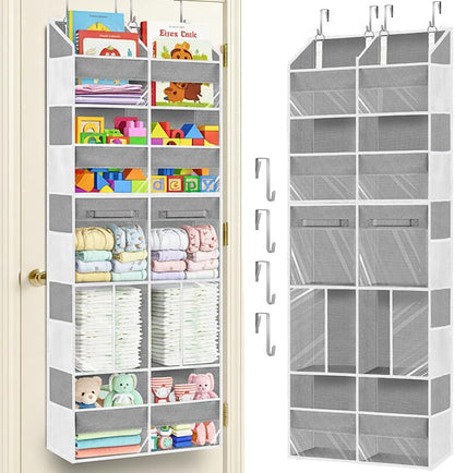 Extra Large Door Storage of 8 Compartments & 2 Drawers