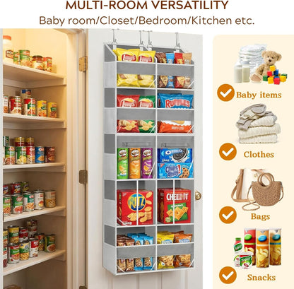 Extra Large Door Storage of 8 Compartments & 2 Drawers