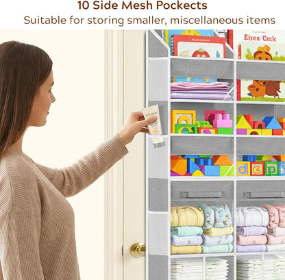 Extra Large Door Storage of 8 Compartments & 2 Drawers