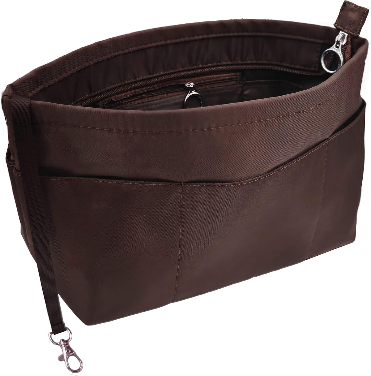 Purse Organizer Insert Tote Handbag Divider, Large, Beige