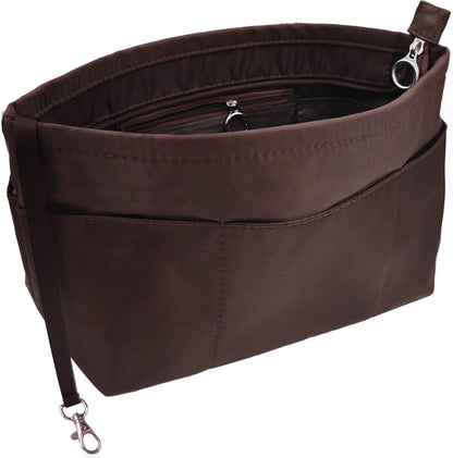 Purse Organizer Insert Tote Handbag Divider, Large, Beige