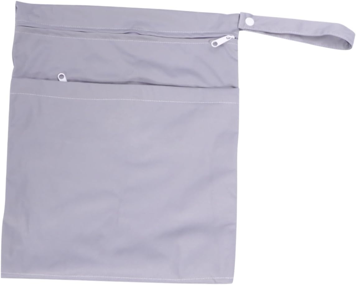 2pcs Boy Girl Diaper Storage Pouch Dual Zippers for Travel Compact Organizer for Diapers Clothing and Food Lightweight and Easy to Carry for Parents The Go