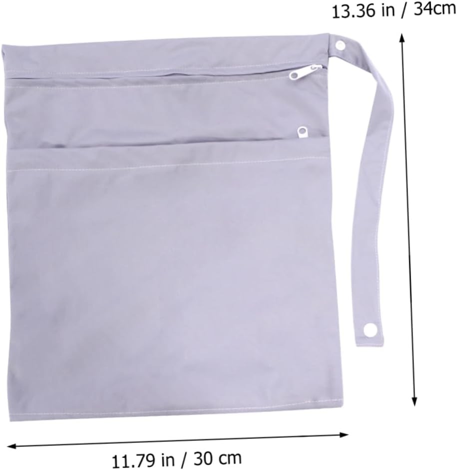 2pcs Boy Girl Diaper Storage Pouch Dual Zippers for Travel Compact Organizer for Diapers Clothing and Food Lightweight and Easy to Carry for Parents The Go