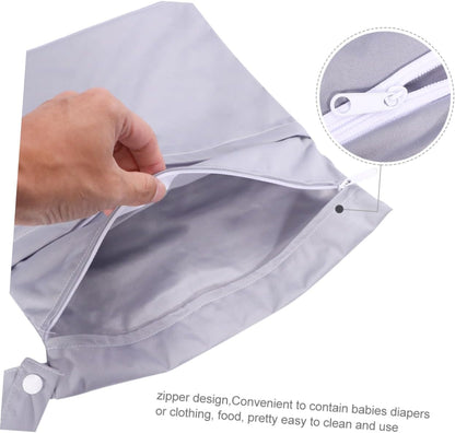2pcs Boy Girl Diaper Storage Pouch Dual Zippers for Travel Compact Organizer for Diapers Clothing and Food Lightweight and Easy to Carry for Parents The Go