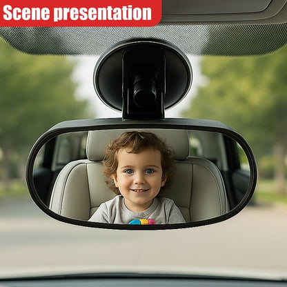 Baby Car Mirror Rear Facing, 360° Adjustable Wide Angle Convex Mirrors, Suction Cup Baby Safety Rearview Mirrors, Universal Car Interior Mirror Accessories for View Backseat Infant(Black)