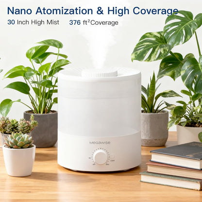 Cool Mist Humidifier, 2L Tank, Quiet Operation, Auto Shut-Off
