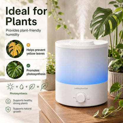 Cool Mist Humidifier, 2L Tank, Quiet Operation, Auto Shut-Off