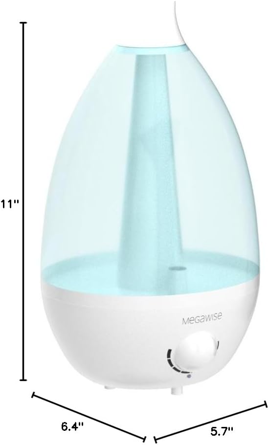 Cool Mist Humidifier, 2L Tank, Quiet Operation, Auto Shut-Off