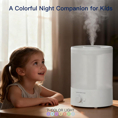 Cool Mist Humidifier, 2L Tank, Quiet Operation, Auto Shut-Off