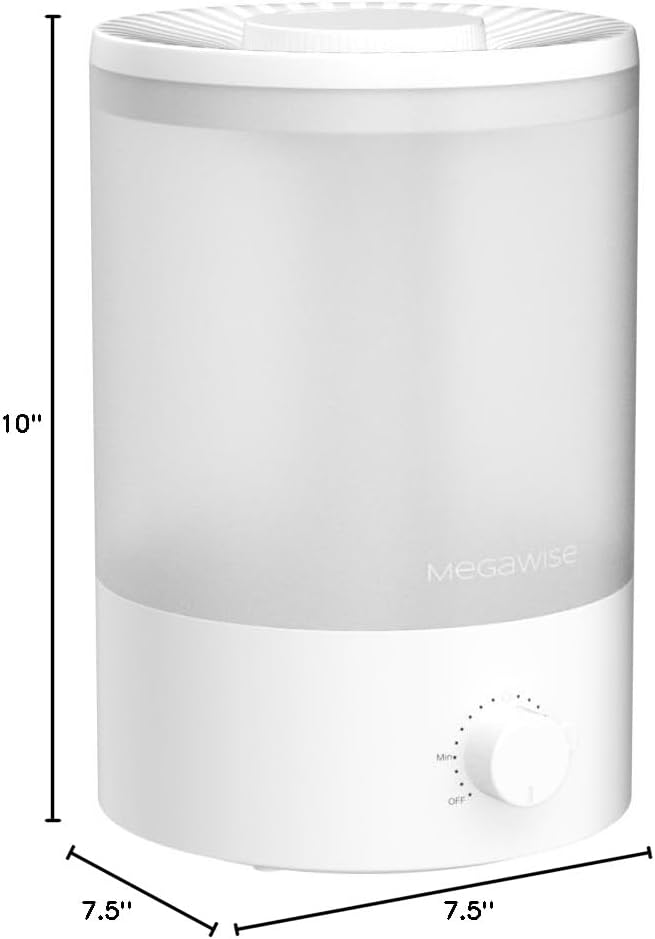 Cool Mist Humidifier, 2L Tank, Quiet Operation, Auto Shut-Off