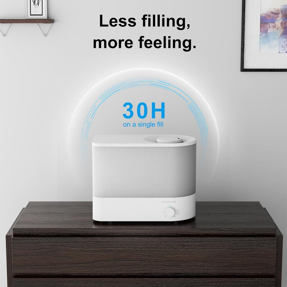 Cool Mist Humidifier, 2L Tank, Quiet Operation, Auto Shut-Off
