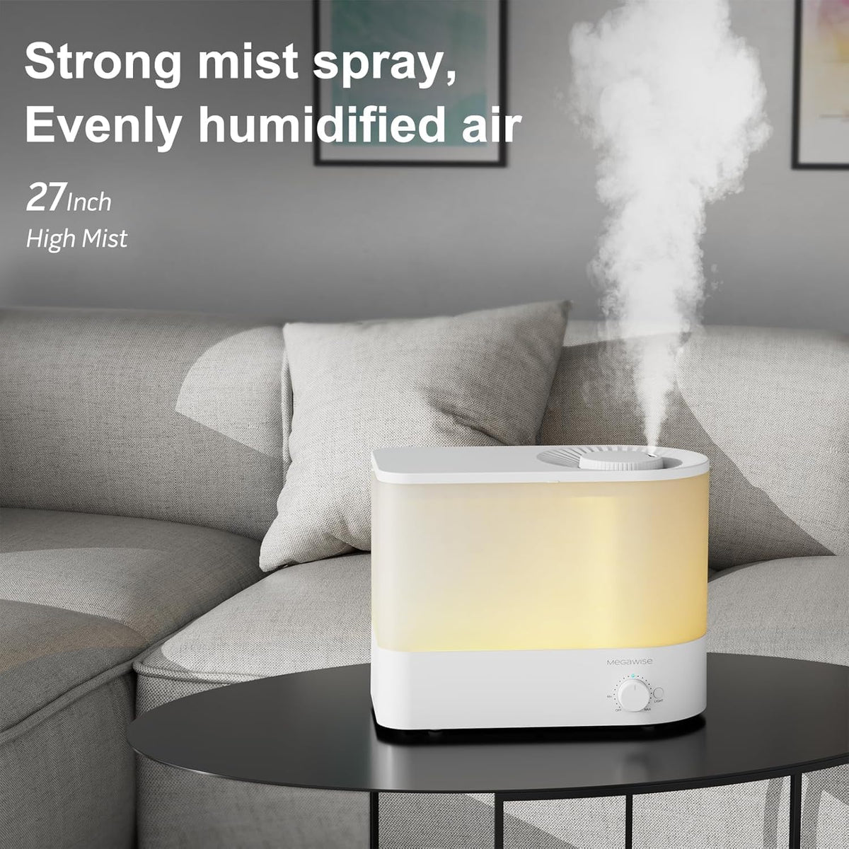 Cool Mist Humidifier, 2L Tank, Quiet Operation, Auto Shut-Off